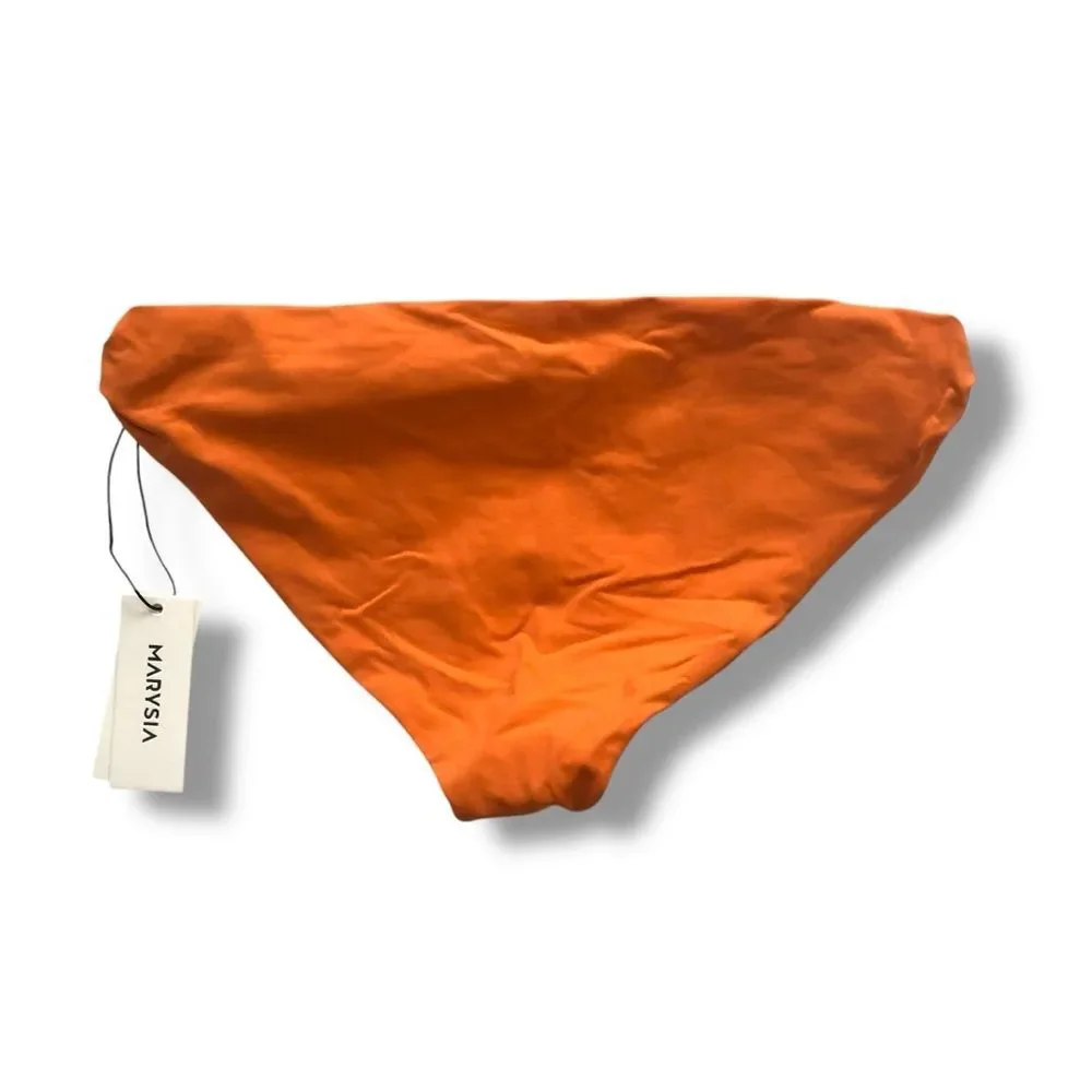 Marysia Swim Venice Bikini Bottom Orange NWT Size XS Summer Bold Colorful
